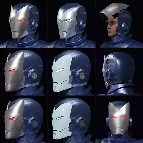 Classic Iron Man Stealth Helmet 3D print model