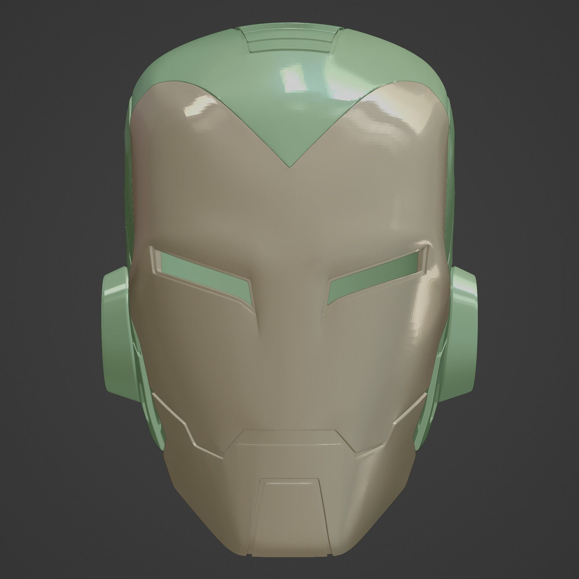 Classic Iron Man Stealth Helmet 3D print model_13