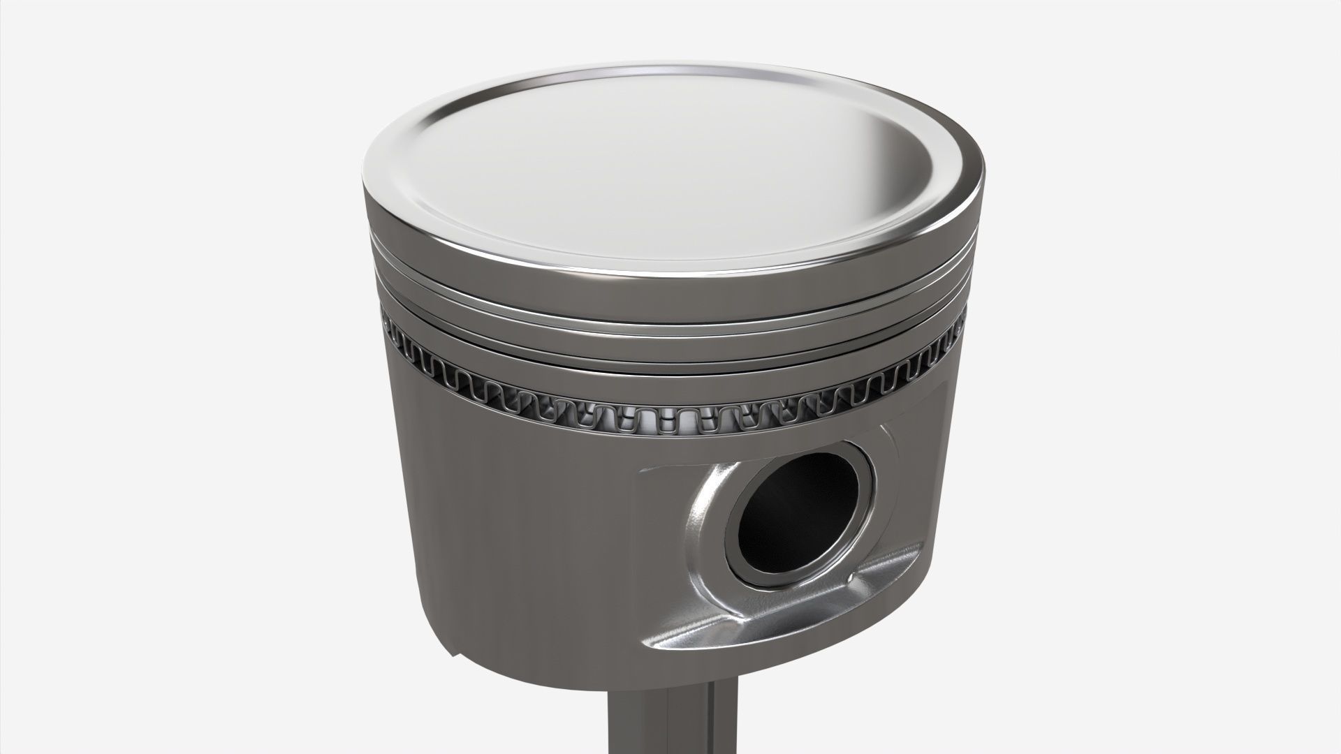 Piston with rod 3D model_2