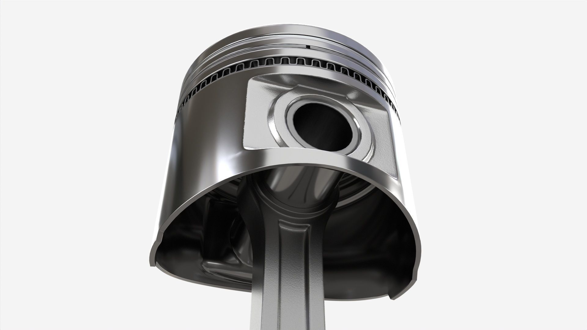 Piston with rod 3D model_1