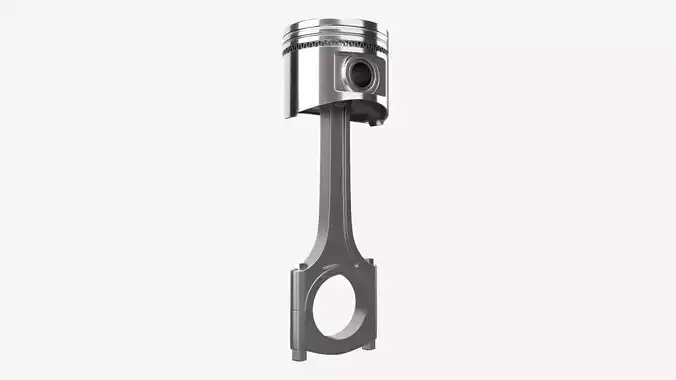 Piston with rod