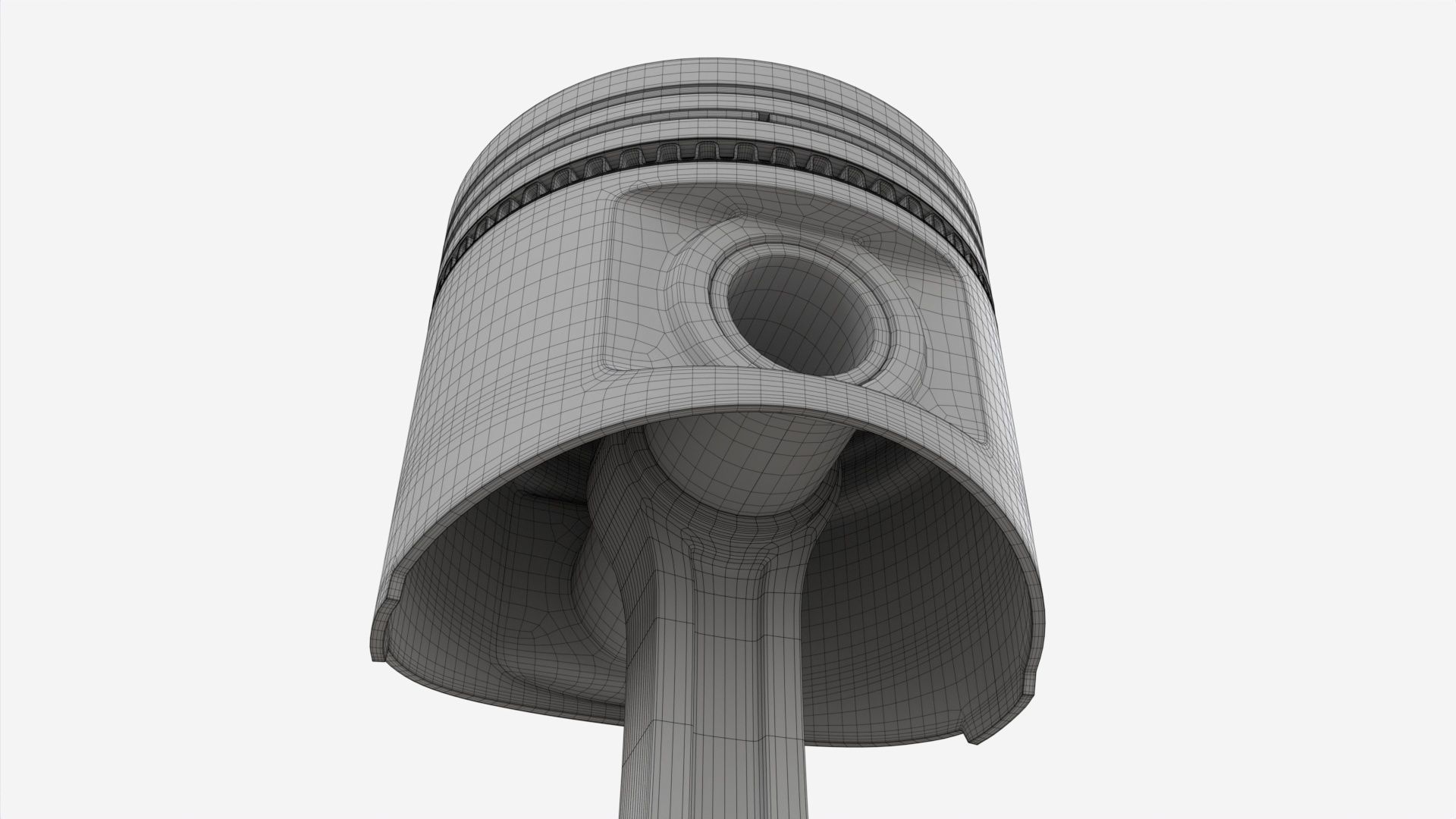 Piston with rod 3D model_7