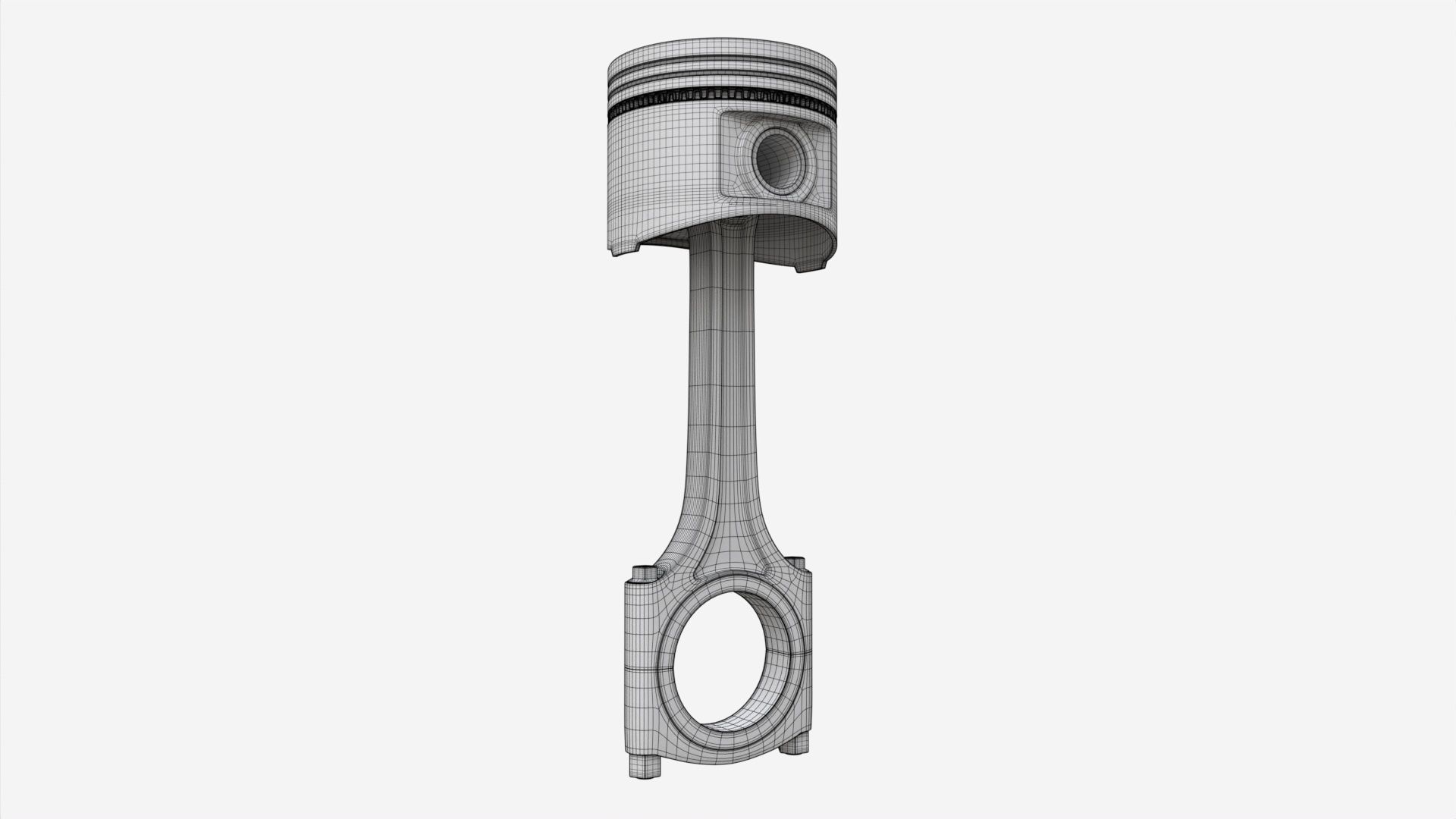 Piston with rod 3D model_6