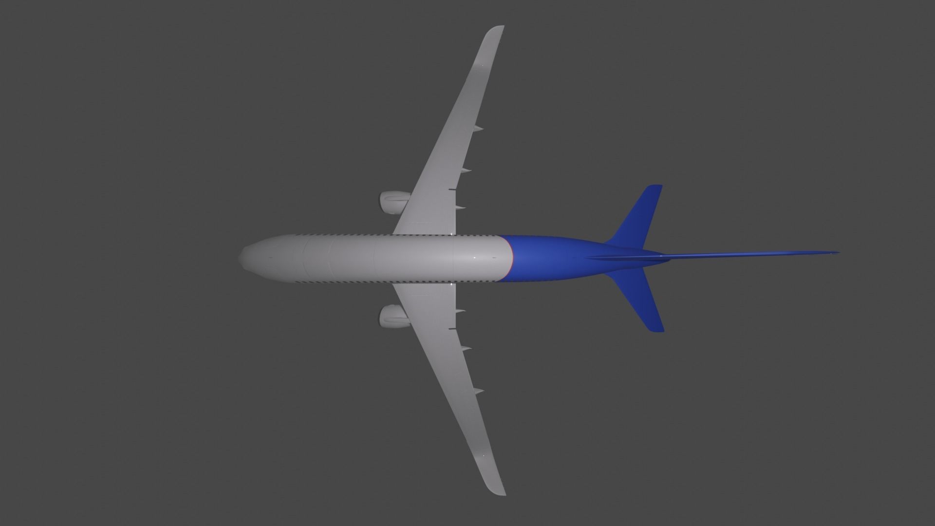 plane airplane in sky Low-poly 3D model_2