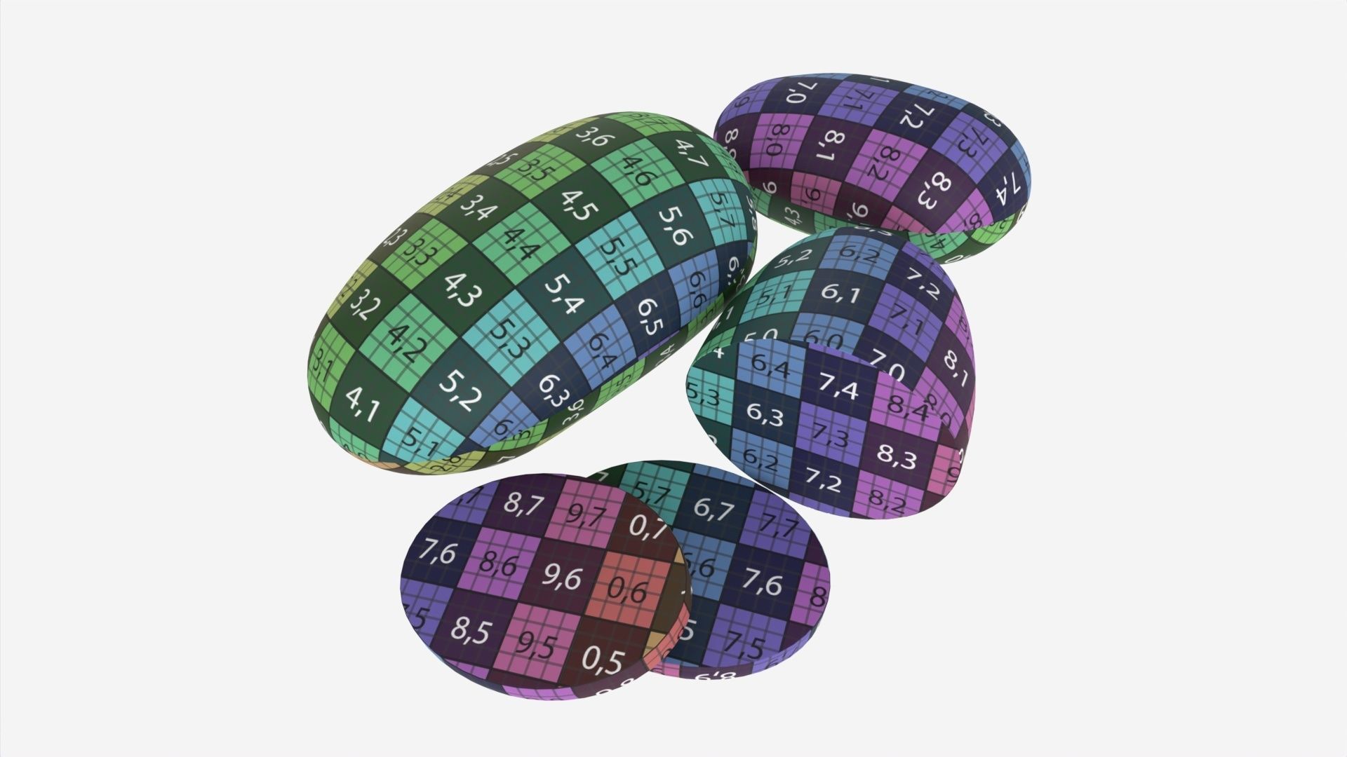 Potato whole half and slices 02 3D model_7