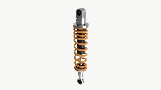 Shock absorber 3D model 2