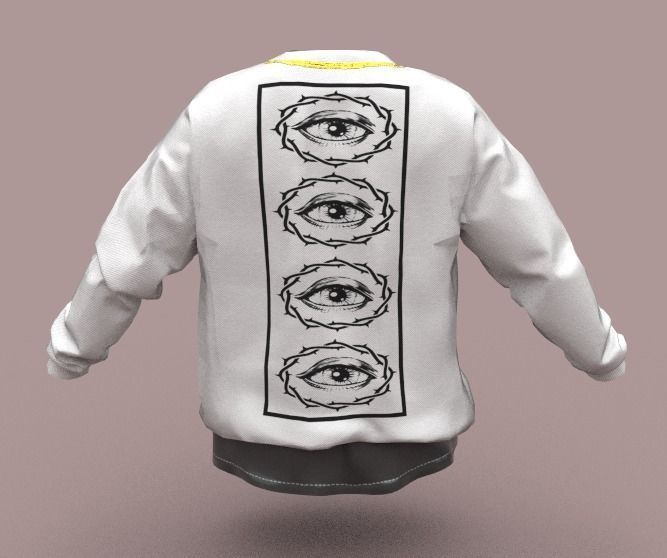 Clothing pack Low-poly 3D model_15