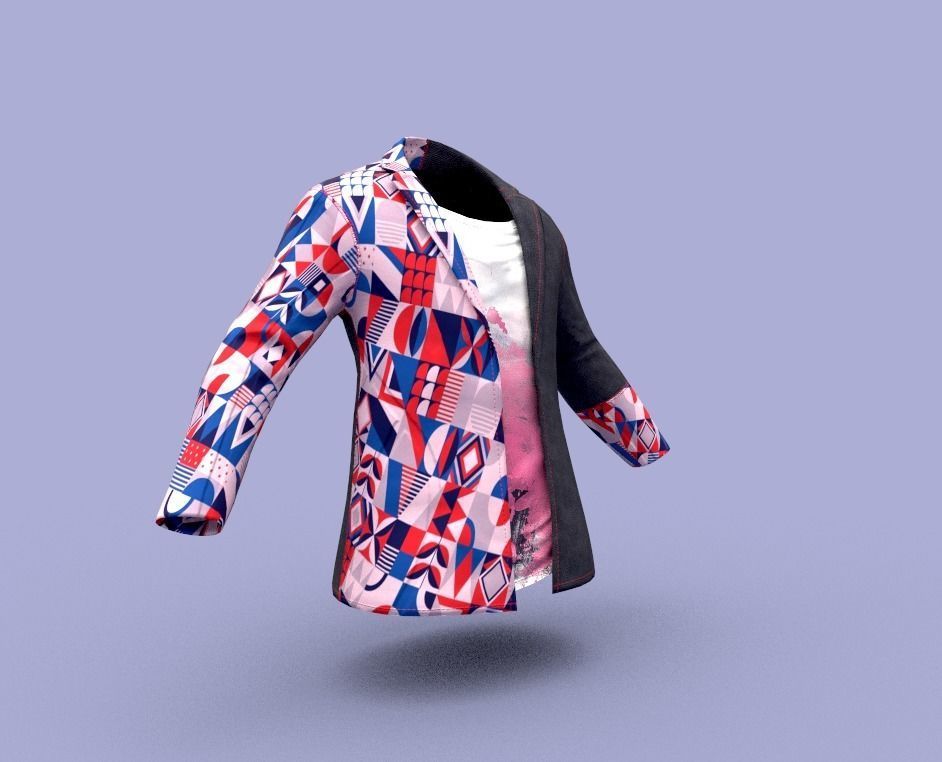 Clothing pack Low-poly 3D model_27
