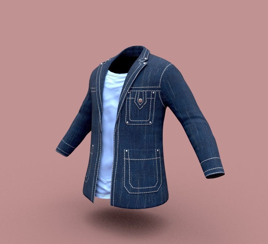 Clothing pack Low-poly 3D model_29