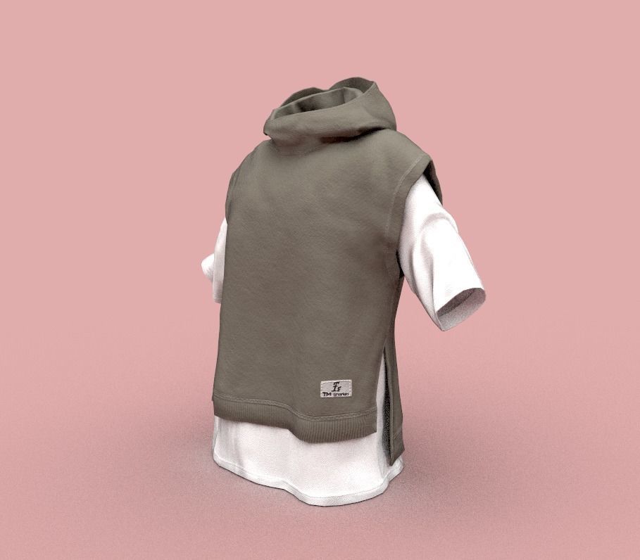 Clothing pack Low-poly 3D model_26