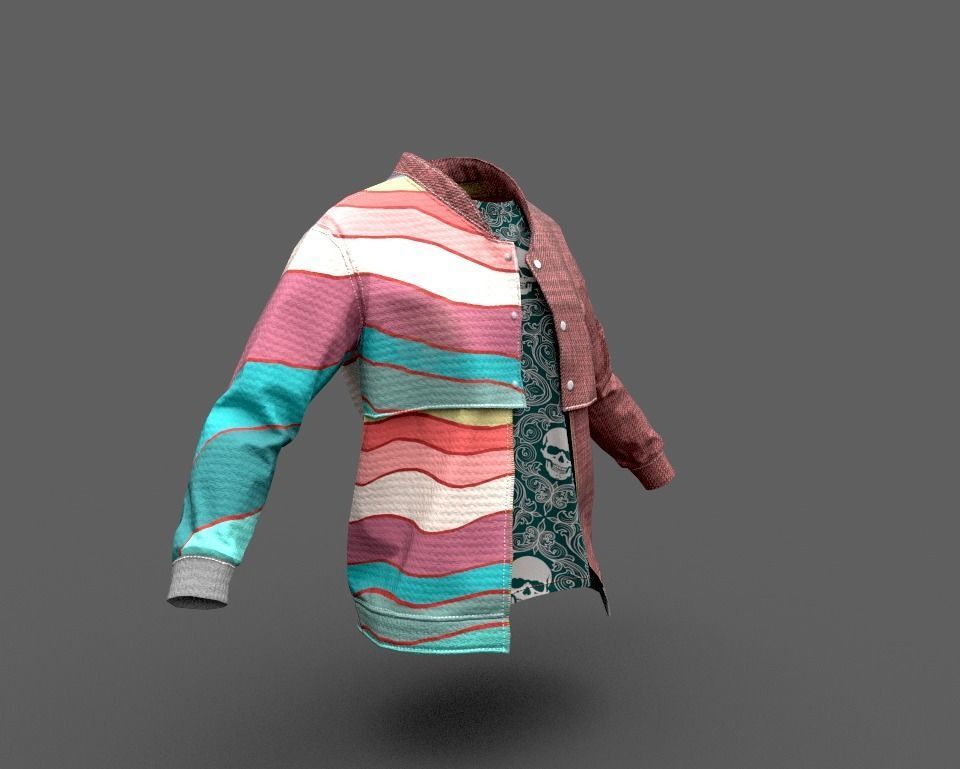 Clothing pack Low-poly 3D model_20