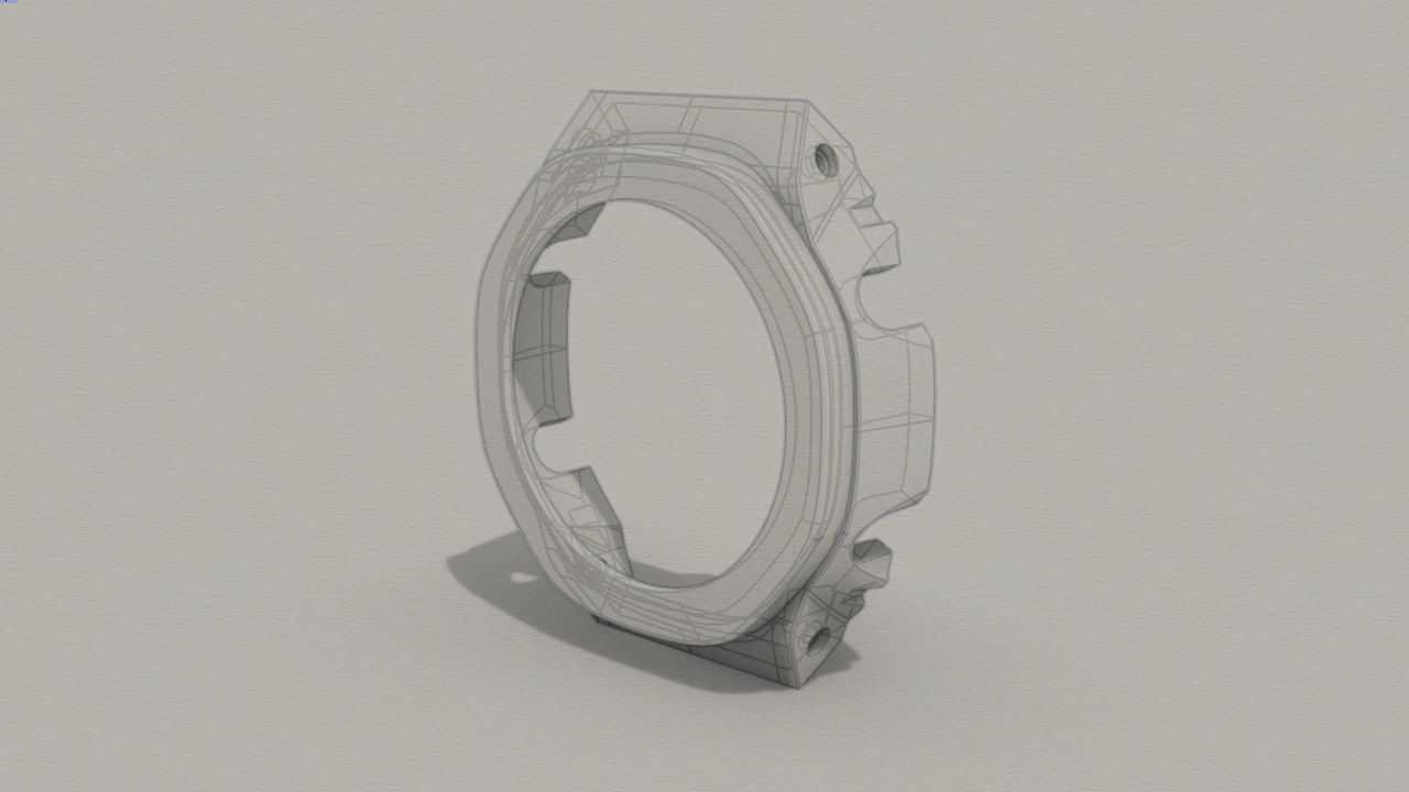 Clear Watch Case for CASIO GA-2100 3D print model_2