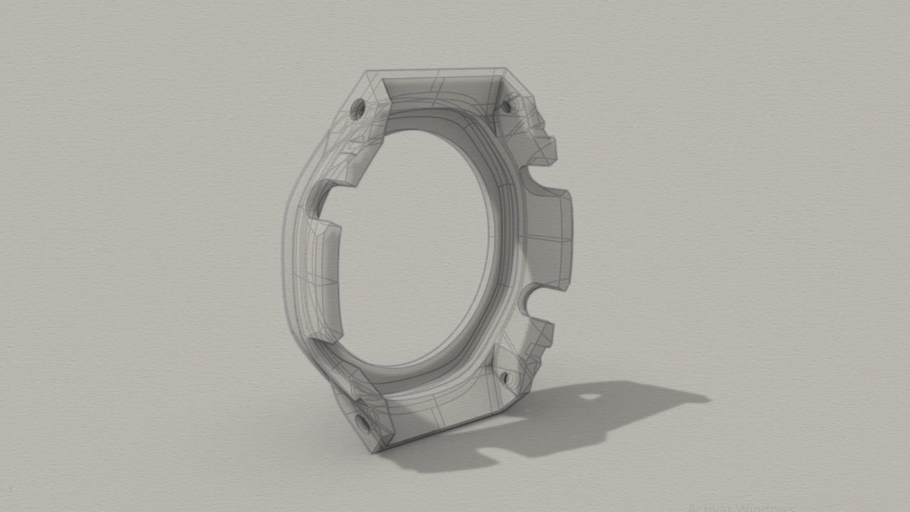 Clear Watch Case for CASIO GA-2100 3D print model_3