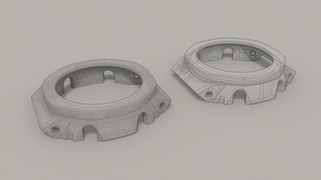 Clear Watch Case for CASIO GA-2100 3D print model_5