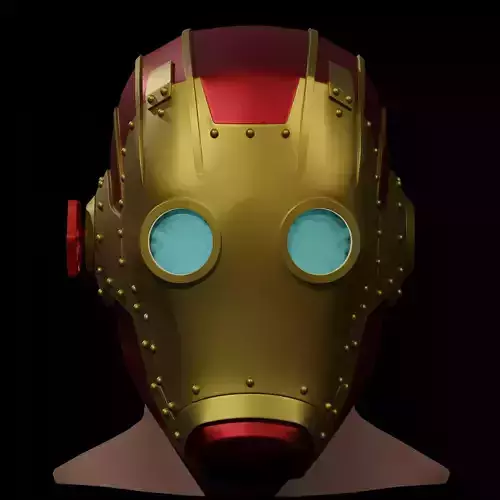 Steampunk Iron Man Helmet 3D print model
