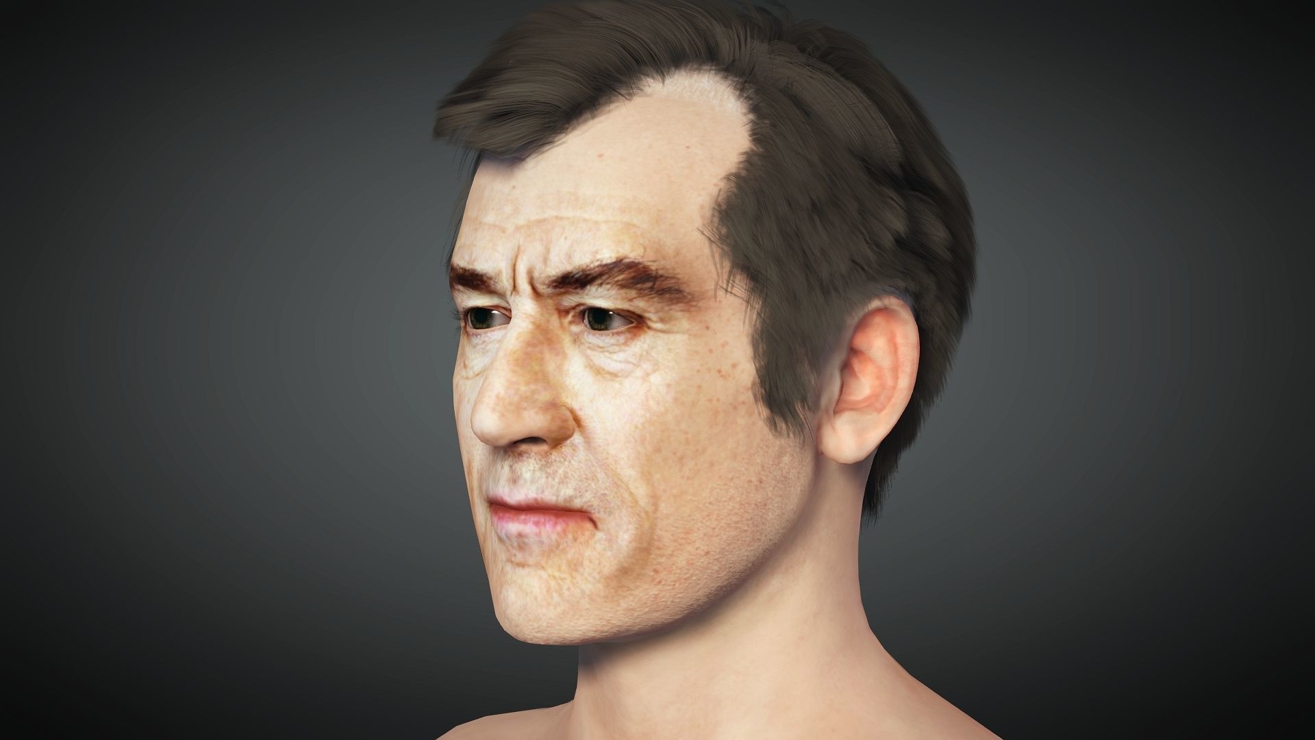 Robert Deniro 3D Model High Quality  Low-poly 3D model_1