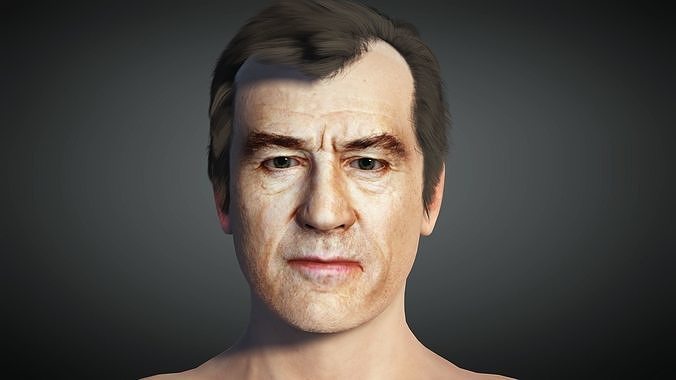 Robert Deniro 3D Model High Quality  Low-poly 3D model