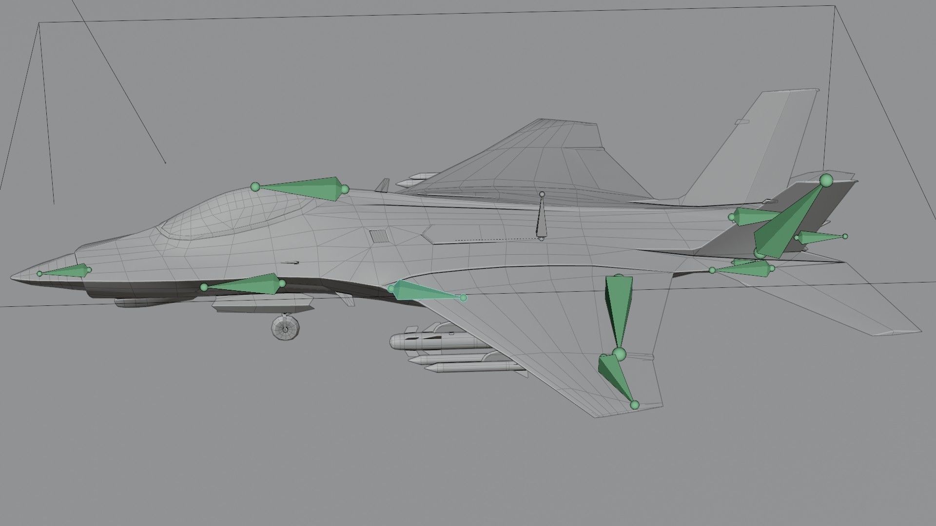 MIG-41 PAK DP concept fighter Low-poly 3D model_20