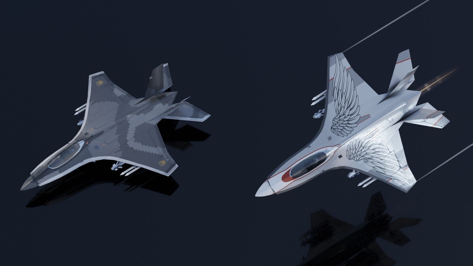 MIG-41 PAK DP concept fighter Low-poly 3D model_19