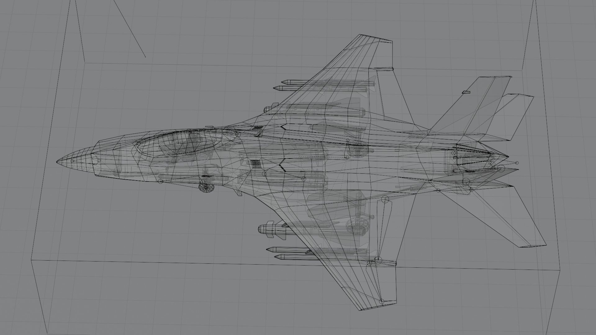 MIG-41 PAK DP concept fighter Low-poly 3D model_3