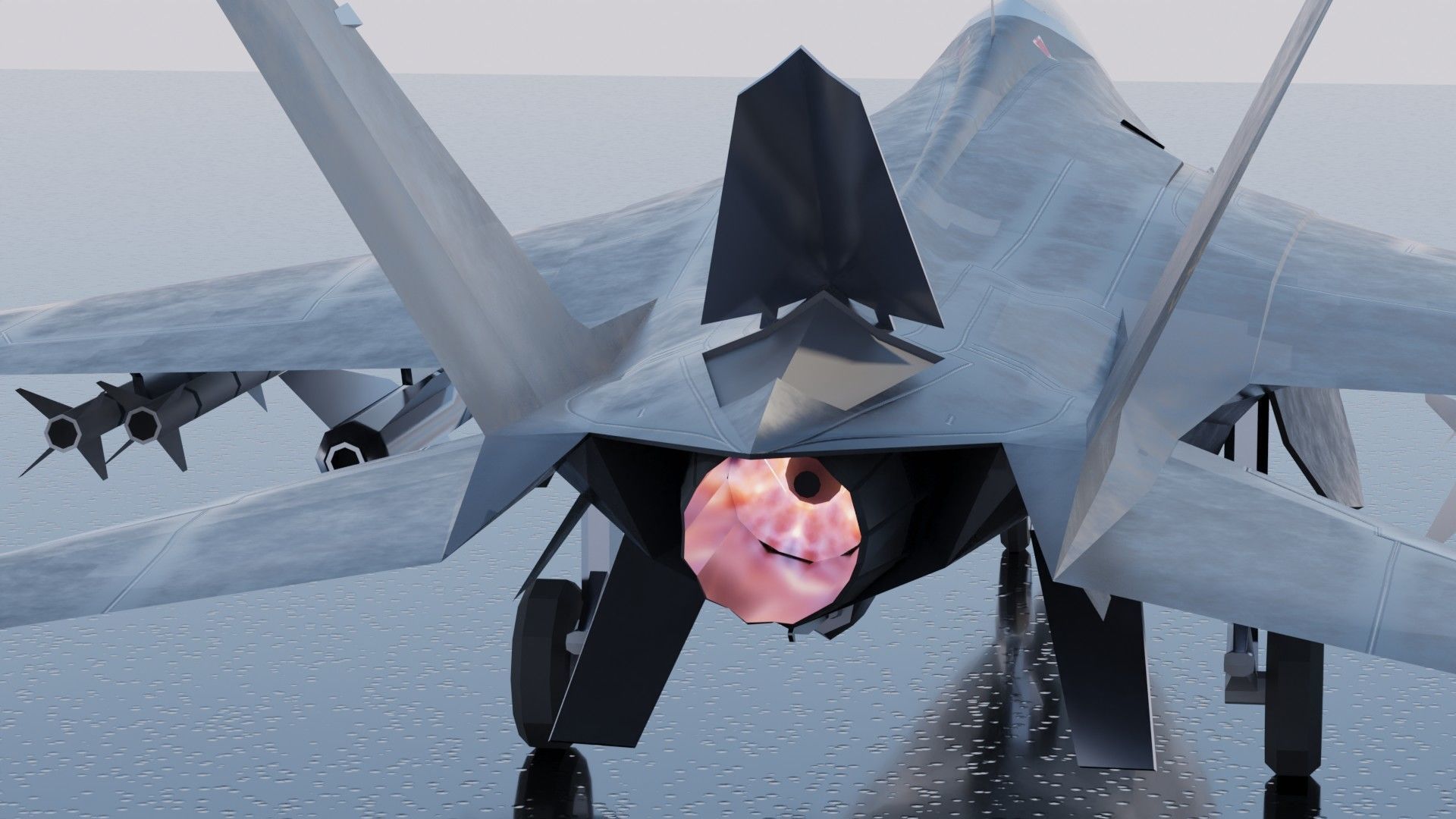 MIG-41 PAK DP concept fighter Low-poly 3D model_22