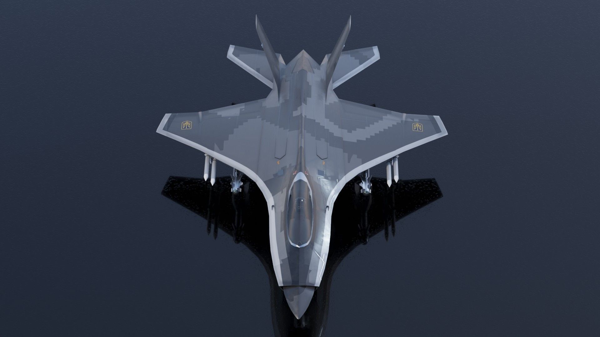 MIG-41 PAK DP concept fighter Low-poly 3D model_4