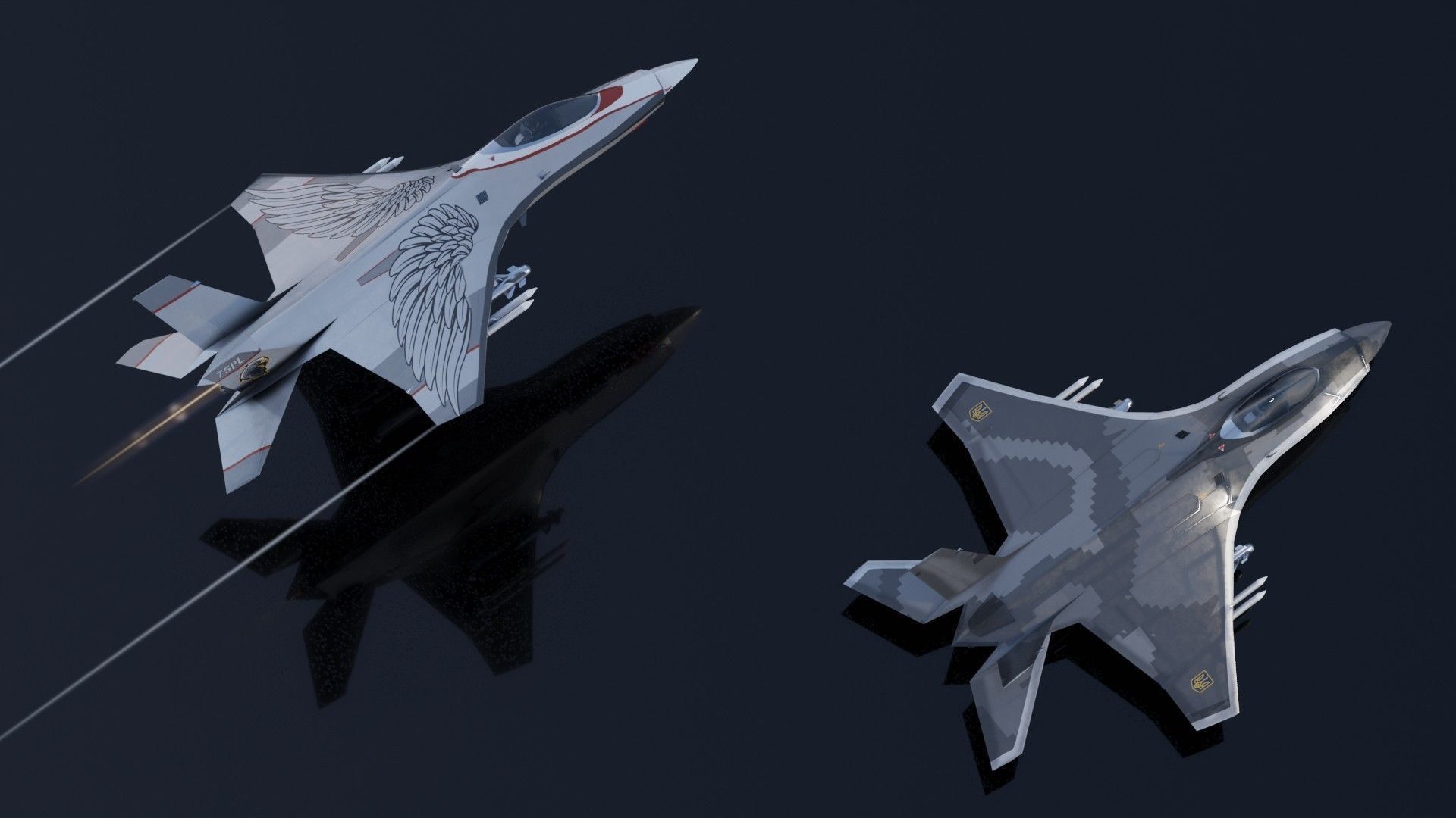 MIG-41 PAK DP concept fighter Low-poly 3D model_18