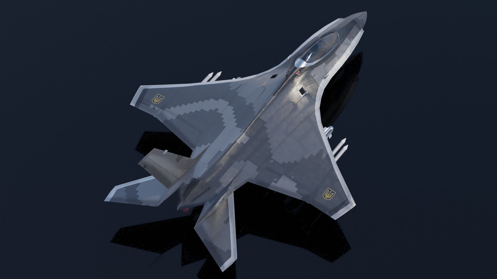 MIG-41 PAK DP concept fighter Low-poly 3D model_7