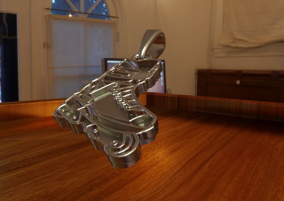 Majestic 12 skates pedant 3D print model_1