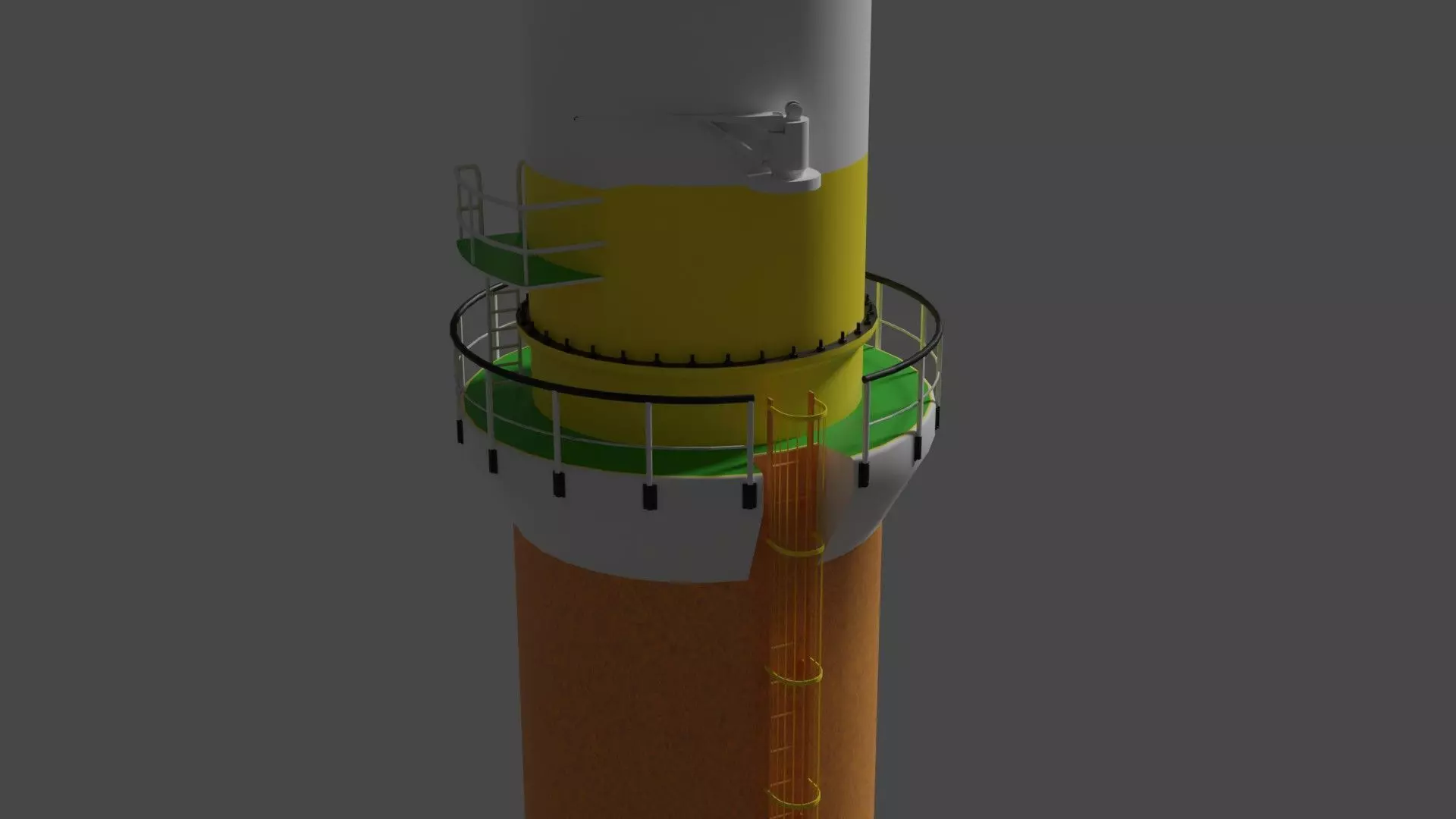 Windmill offshore turbine model C-Power 3D model