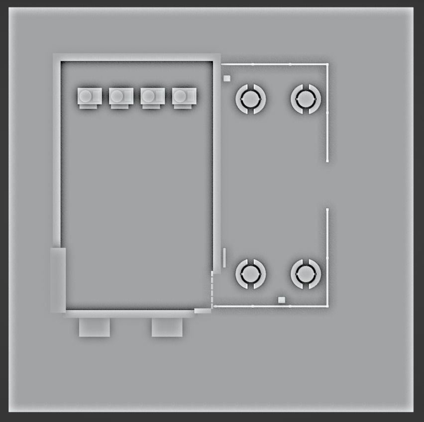 Fast Food Restaurant Low-poly 3D model_6