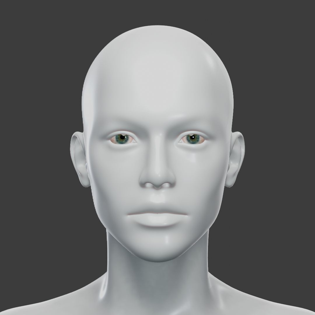 Base Mesh Set Low-poly 3D model_33