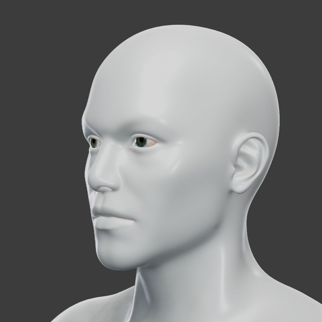 Base Mesh Set Low-poly 3D model_35