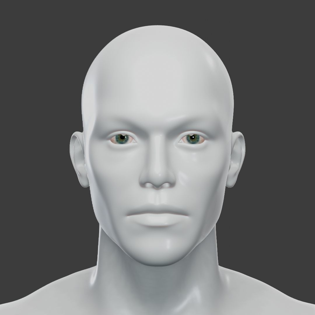 Base Mesh Set Low-poly 3D model_34