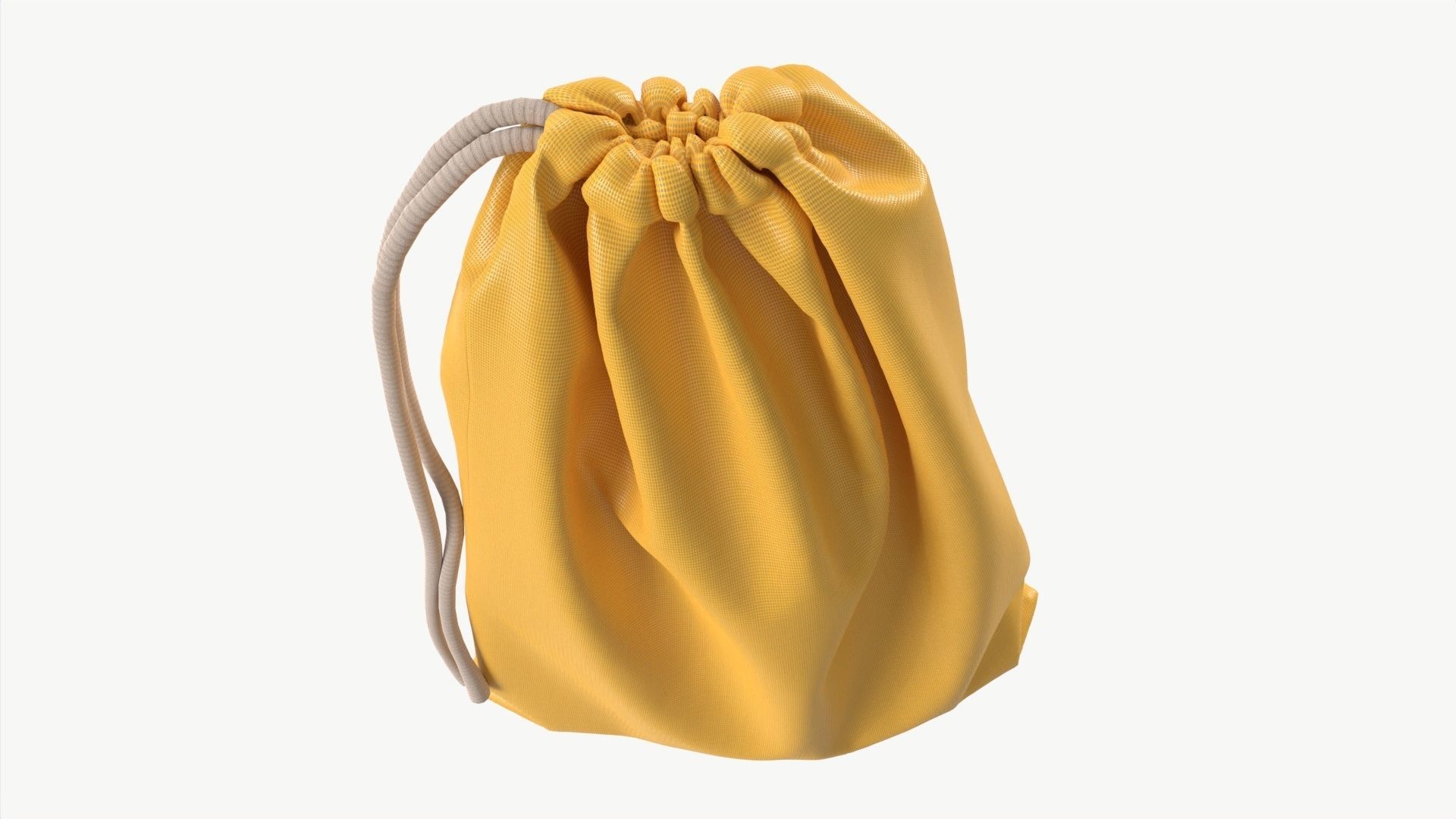 Soft bag filled in mockup 3D model_2