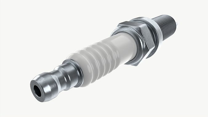 Spark plug 3D model 4