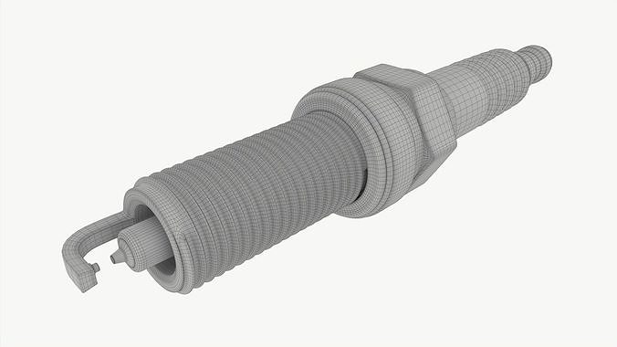Spark plug 3D model 7