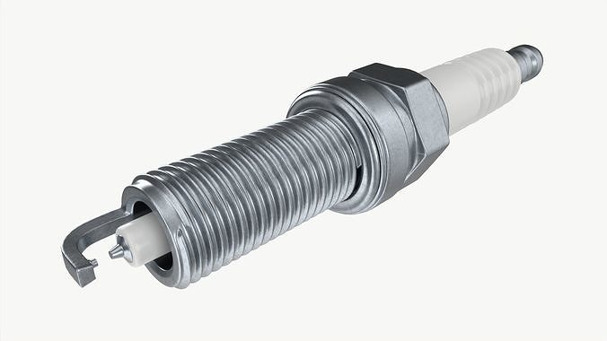 Spark plug 3D model 2