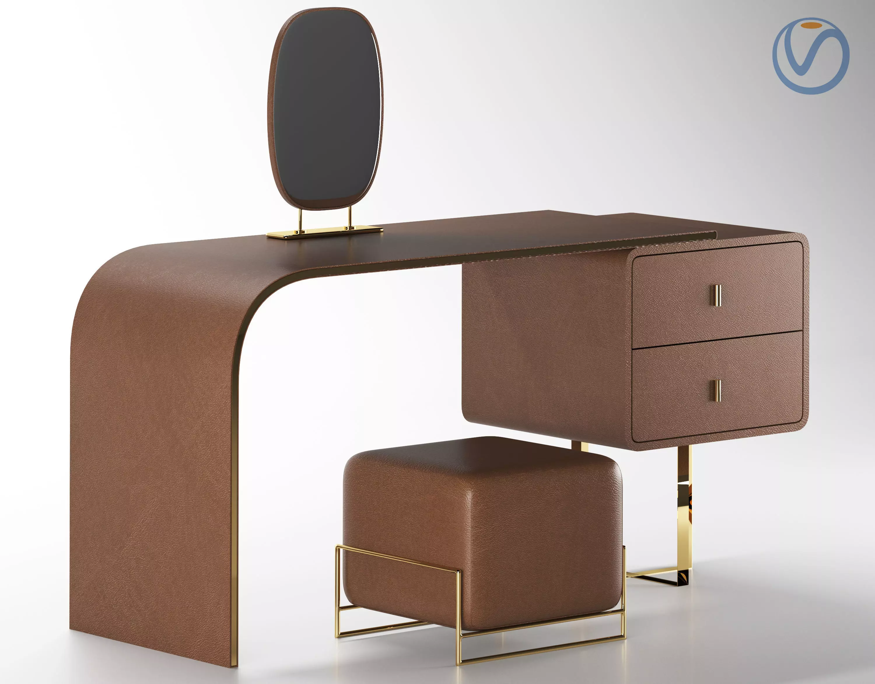 makeup table 3D model