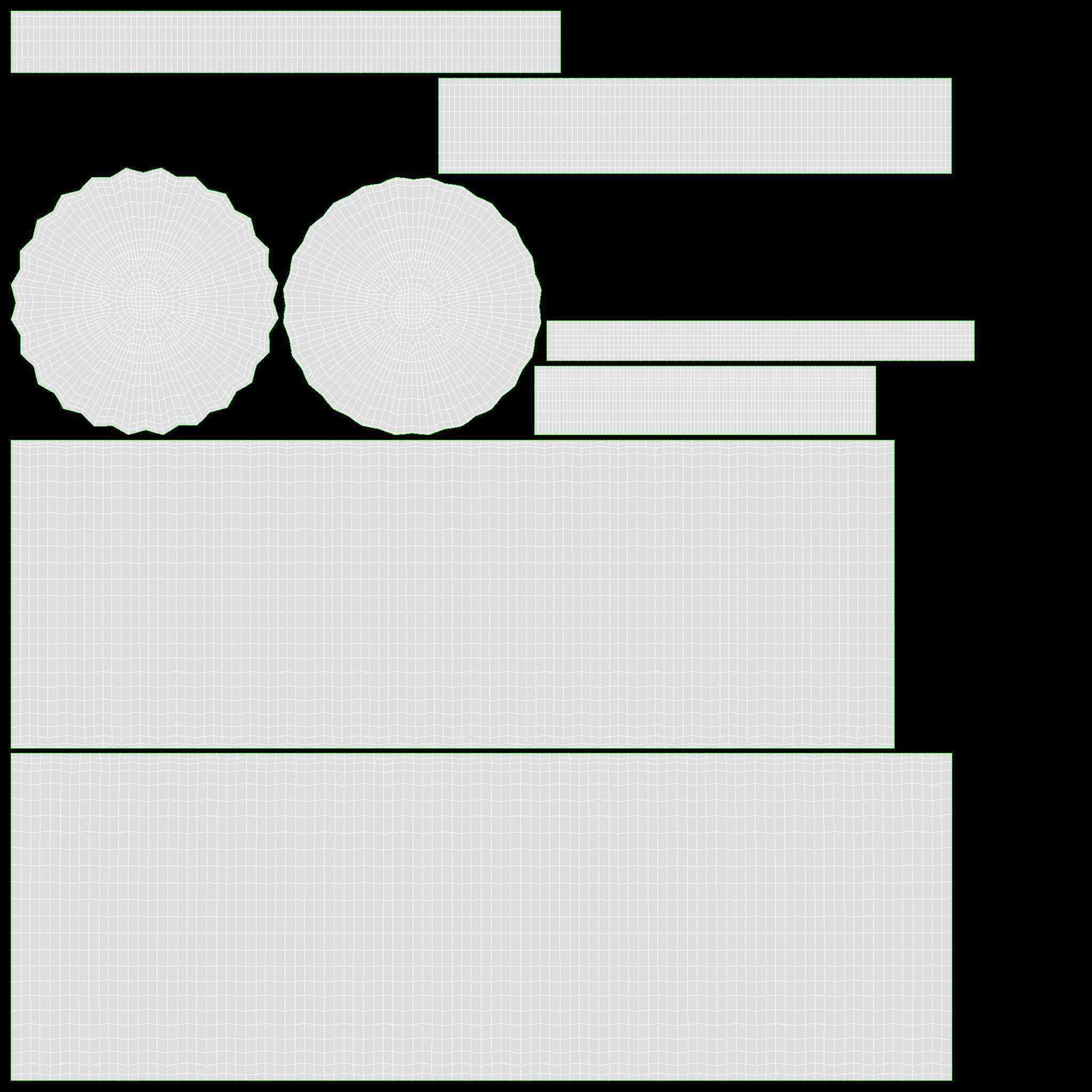 Vase with daisies 3D model_9