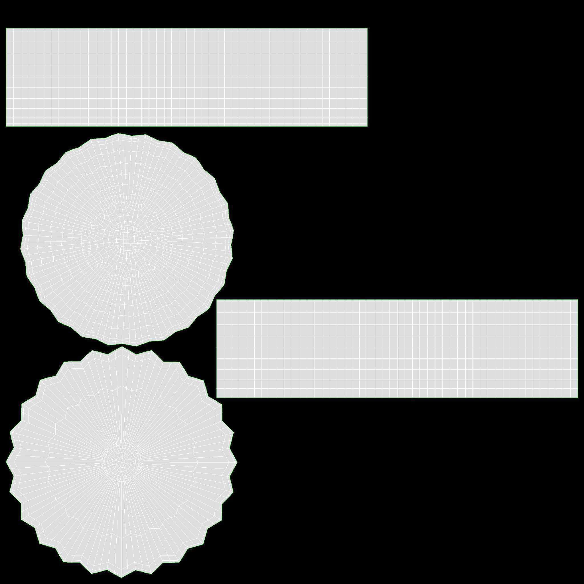 Vase with daisies 3D model_10