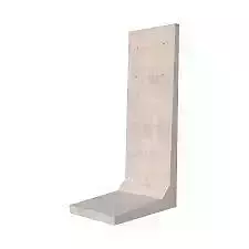 L retaining wall concrete H0 1-87 3D print model