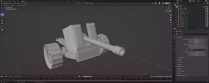 37mm AT Gun 3D print model