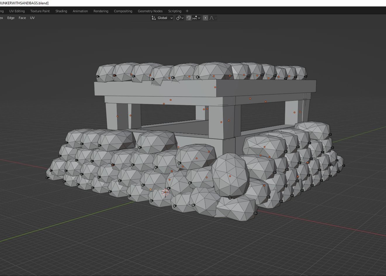 Bunker and Sand Bags    3D print model_3