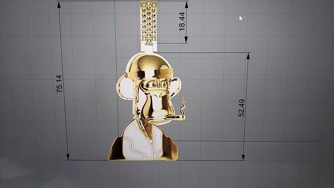Monkey Design 3D model 3D printable | CGTrader