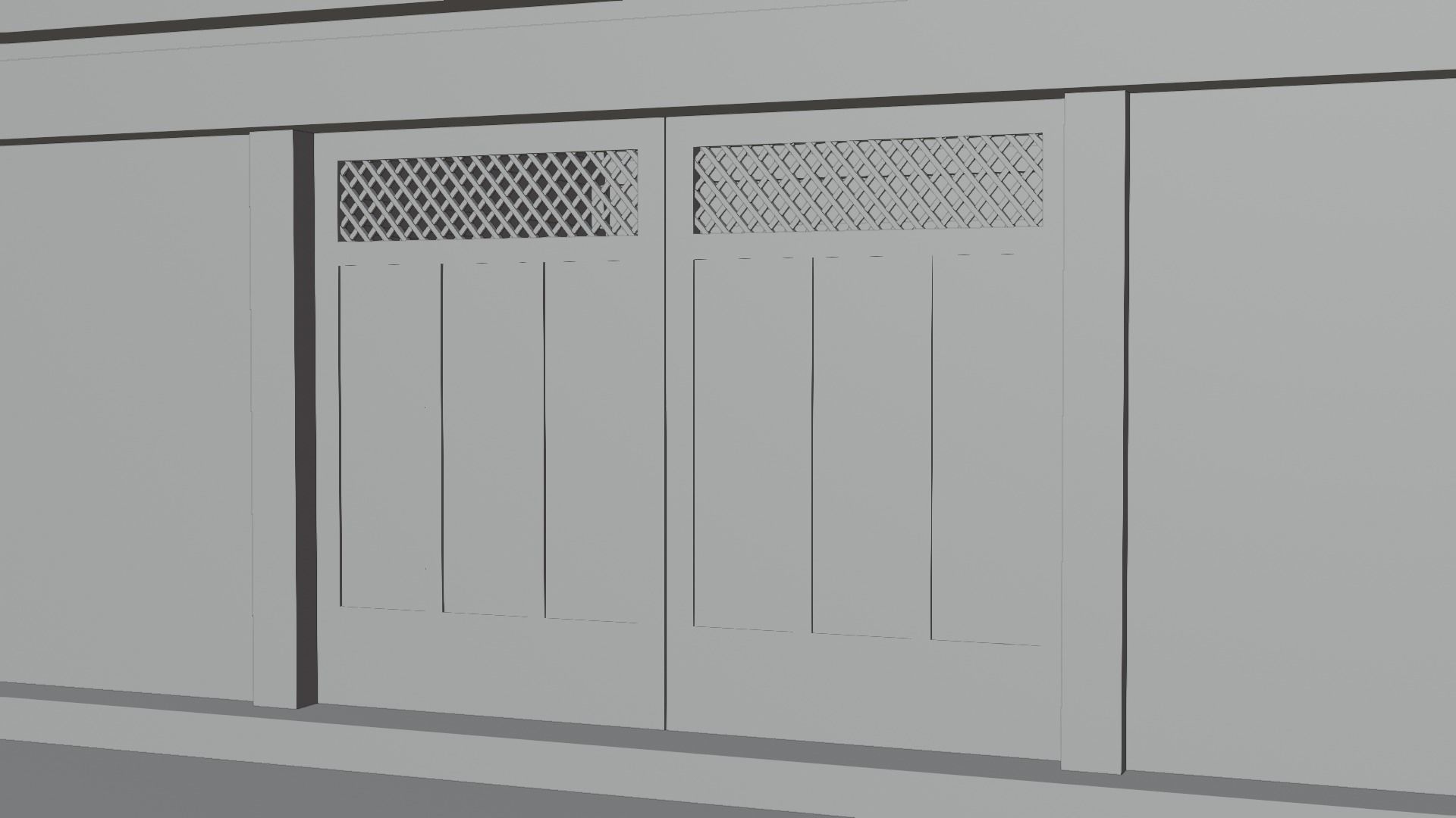 Chinese Two Floors Siheyuan 3D model_20