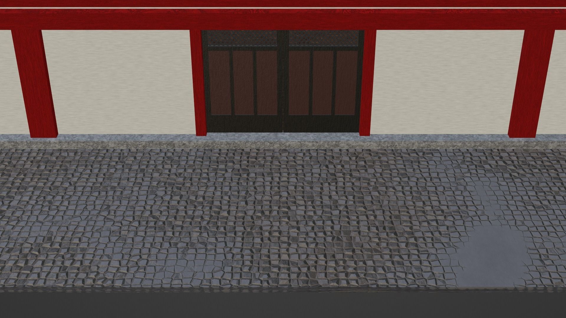 Chinese Two Floors Siheyuan 3D model_25