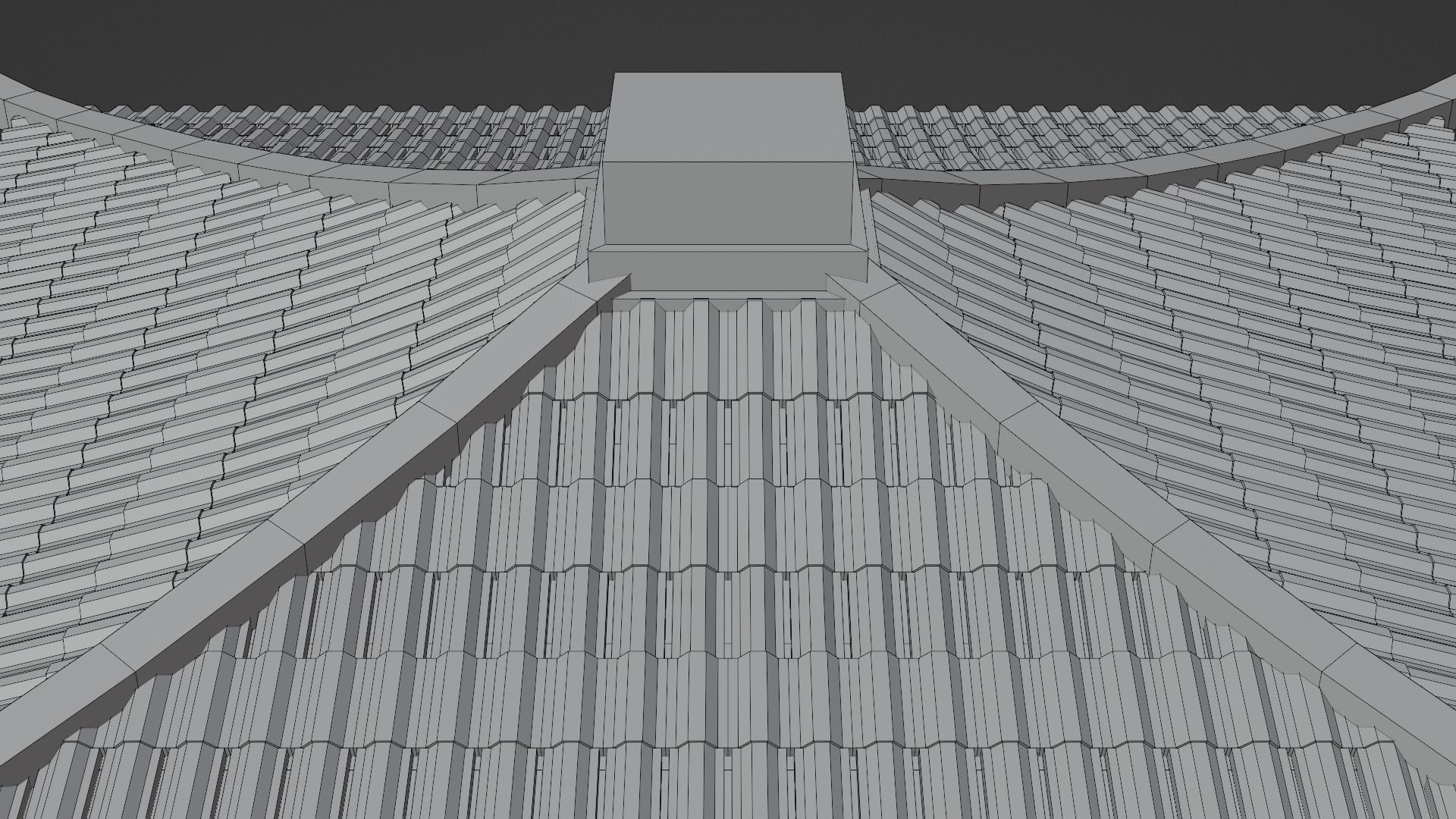 Chinese Two Floors Siheyuan 3D model_24