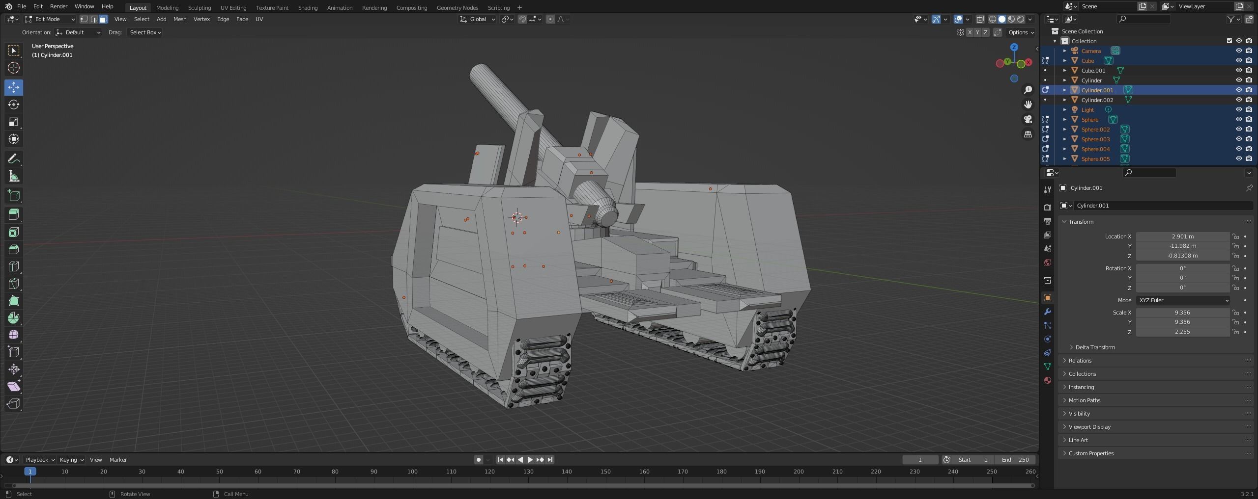 Arty Gun Platform 3D print model_2