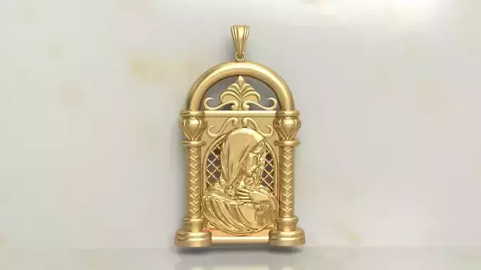 Virgin Mary Column model